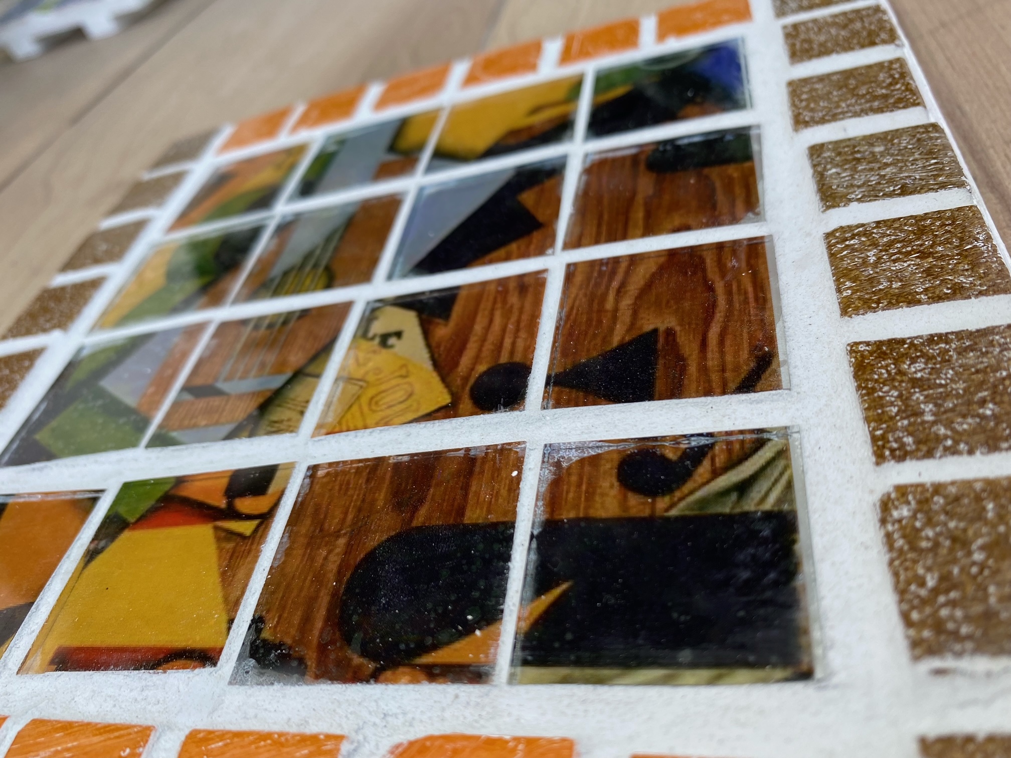 Model wearing plain gray basic tee.